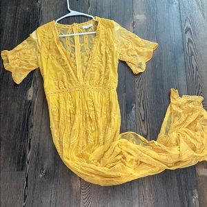 Small maxi dress (mustard color)